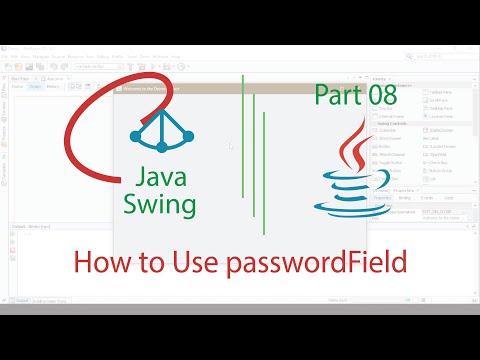 Java Swing Project-Part 8 | How to Use passwordField in Java Swing | NetBeans |