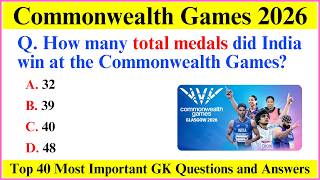Commonwealth Games 2026 Current Affairs | Commonwealth Games 2026 | Sports Current Affairs 2026 screenshot 4