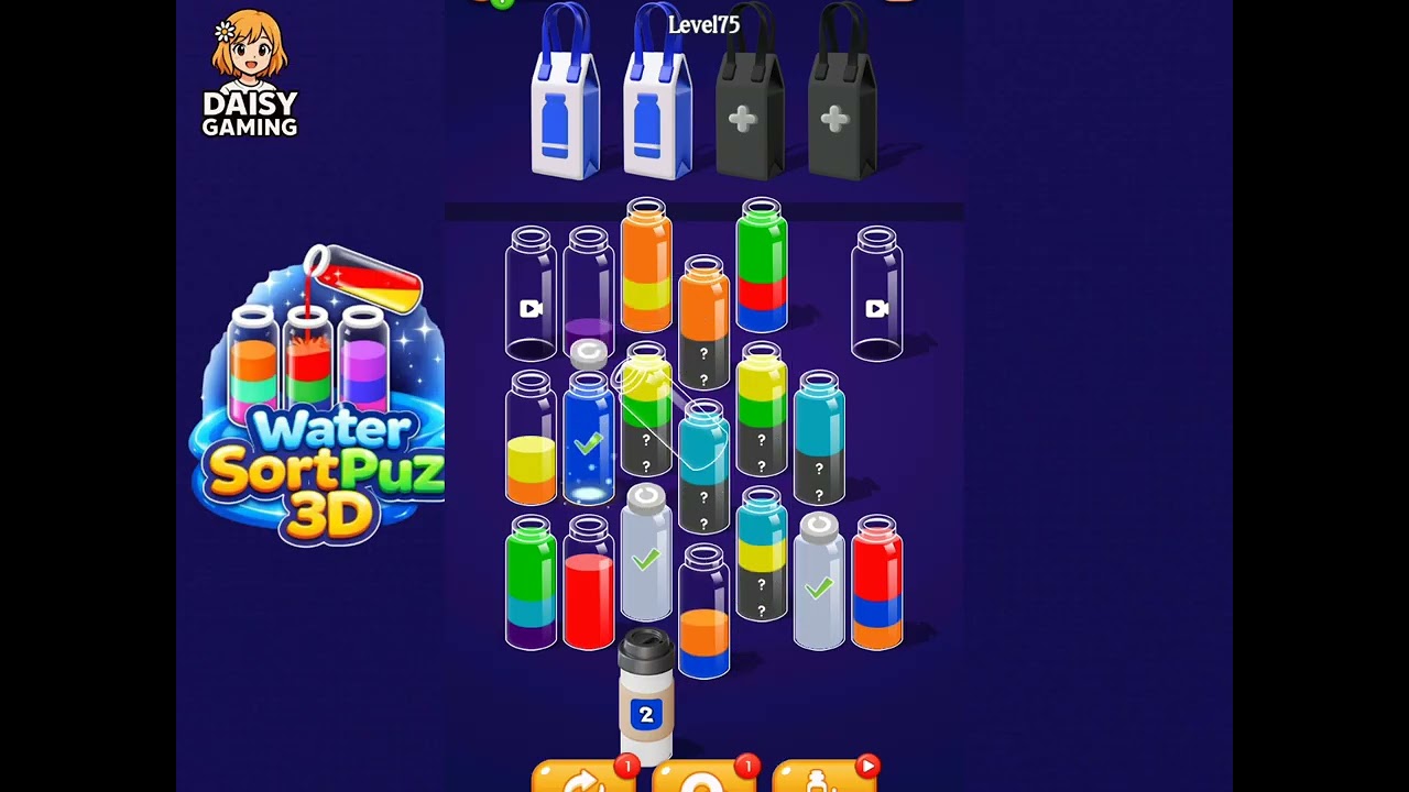 Water SortPuz 3D Level 75 Walkthrough