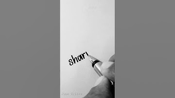 Sharvari🖋️ #handwriting #lettering #shortsfeed #shorts