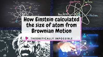 How Einstein calculated The Size of Atom from Brownian Motion | Theoretically Impossible