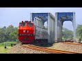 Kereta api super ngebut seharian hunting 25 kereta api di jembatan logawa