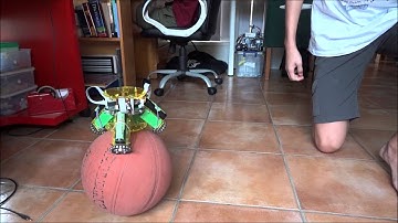 Ballbot Balancing Test - Velocity control (work in progress)