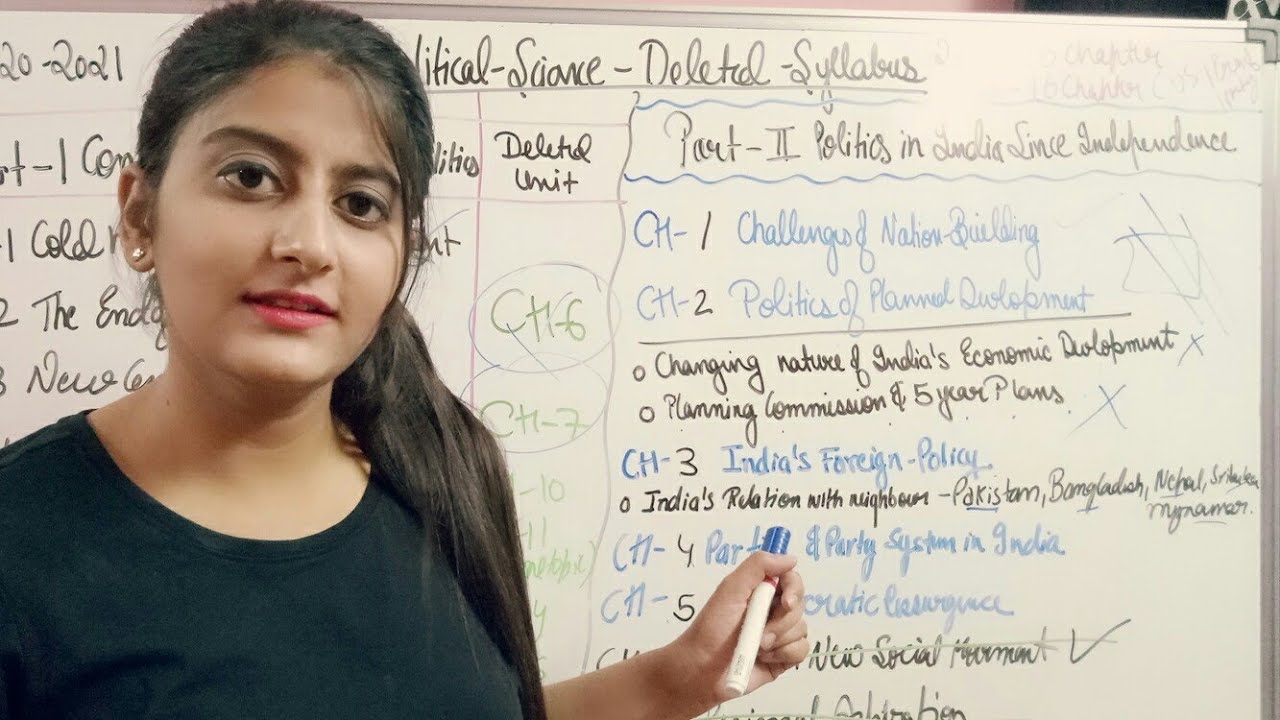 CLASS-12 POLITICAL SCIENCE DELETED SYLLABUS - YouTube
