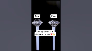 A way to tell if a diamond is real❤️❤️❤️