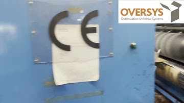 VIDEO OVERSYS  U73590725 LMC 3 COLOR FLEXO FOLDER GLUER WITH ROTARY DIE CUTTER