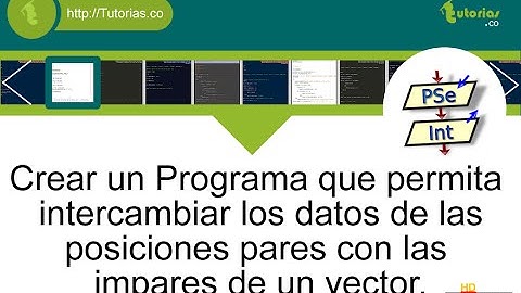 arreglos – pSeint (intercambiar vector posiciones pares con las impares)