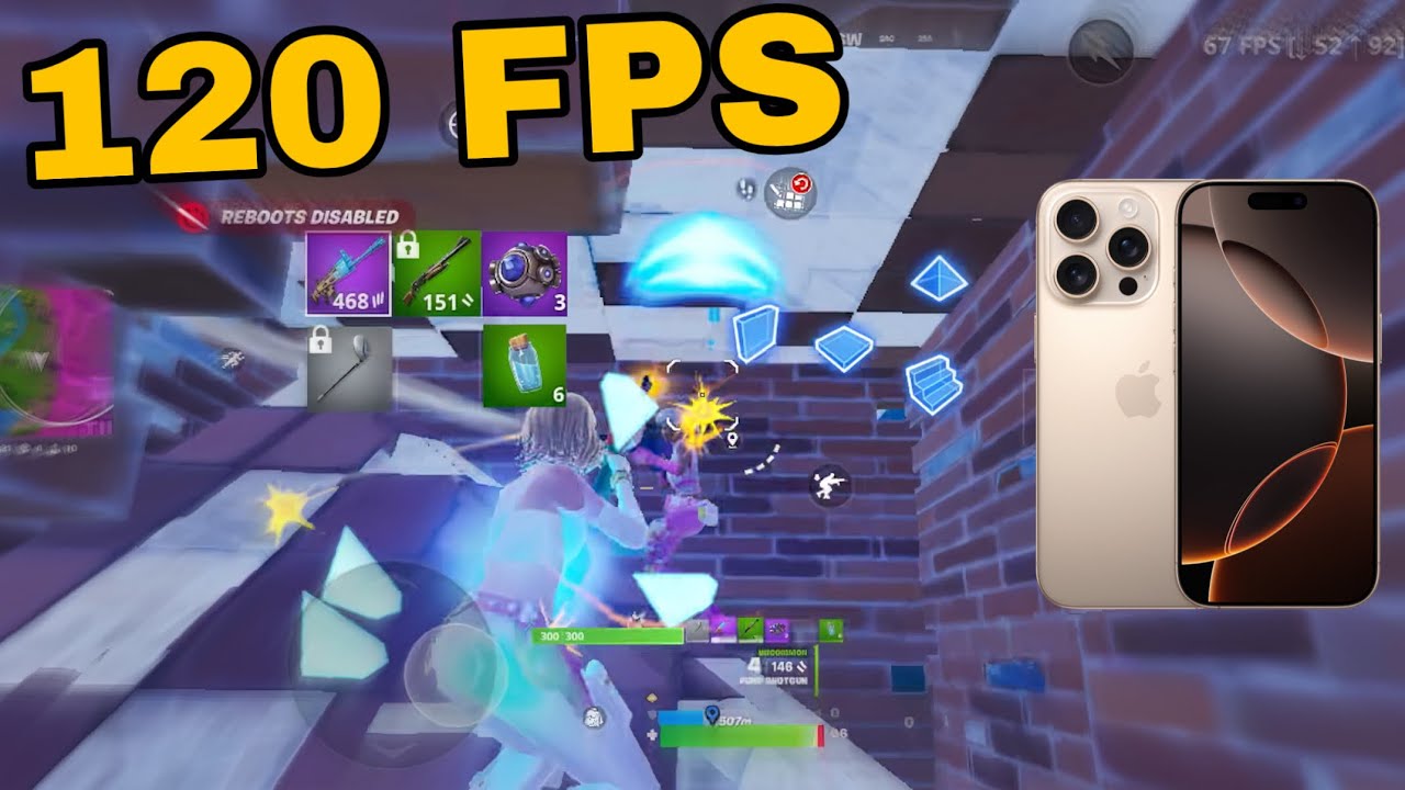 iPhone 16 Pro 120 Fps Fortnite Mobile Gameplay *Gold 3 Rank 8 Kills Game | Road To Unreal*