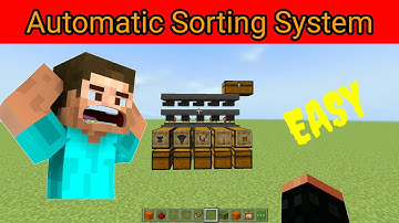 Automatic Sorting System in Minecraft 1.17 Java, Pocket And Bedrock Edition