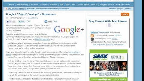 (Legacy SEO) Google Plus Pages Versus Facebook