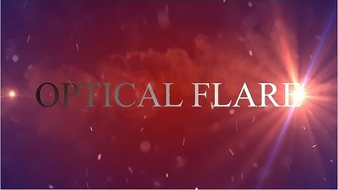 HOW TO CREATE OPTICAL FLARES INTRO INSIDE AFTER EFFECT TUTORIAL