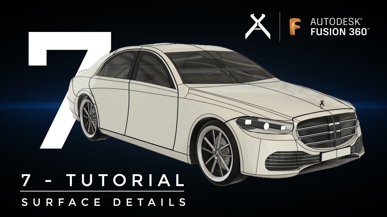 How to Model a Car in Fusion 360 | Tutorial 7 - Detail Surface | Step ...