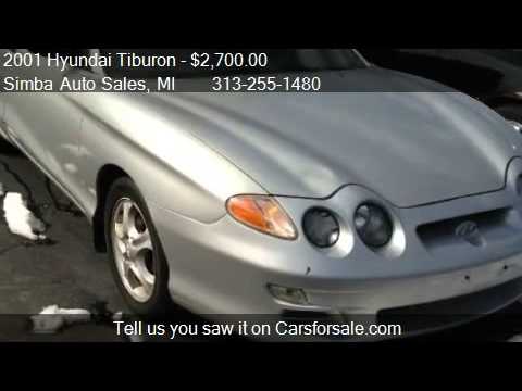 2001 Hyundai Tiburon coupe-매매 용 in REDFORD, MI 48239