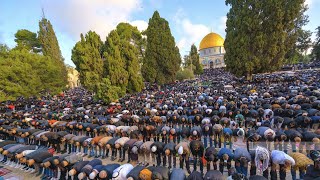 Palestine :  Al AQSA Mosque Friday {JUMMAH  Prayer ||نفل شعائر صلاة الجمعہ فی المسجد الاقصی