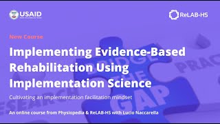 Using Implementation Science to improve Rehabilitation Services | A Course by Lucio Naccarella