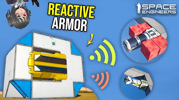 Reactive Armor Tested Versus Kinetic Missile Projectile, Space Engineers