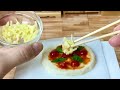 食べれるミニチュア料理 ピザを作ったよ miniature cooking pizza