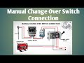 Manual Change Over Switch Connection/Manual Change Over Switch Wiring Diagram.