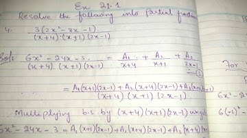 unit 21 partial fraction | exercise 21.1 q no 4 | new math book class 10 | sindh text board