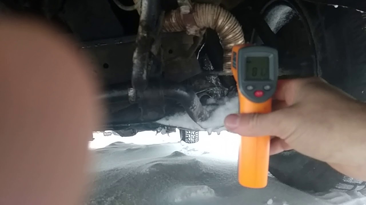 Разгон и температура выхлопа предпускового подогревателя - YouTube