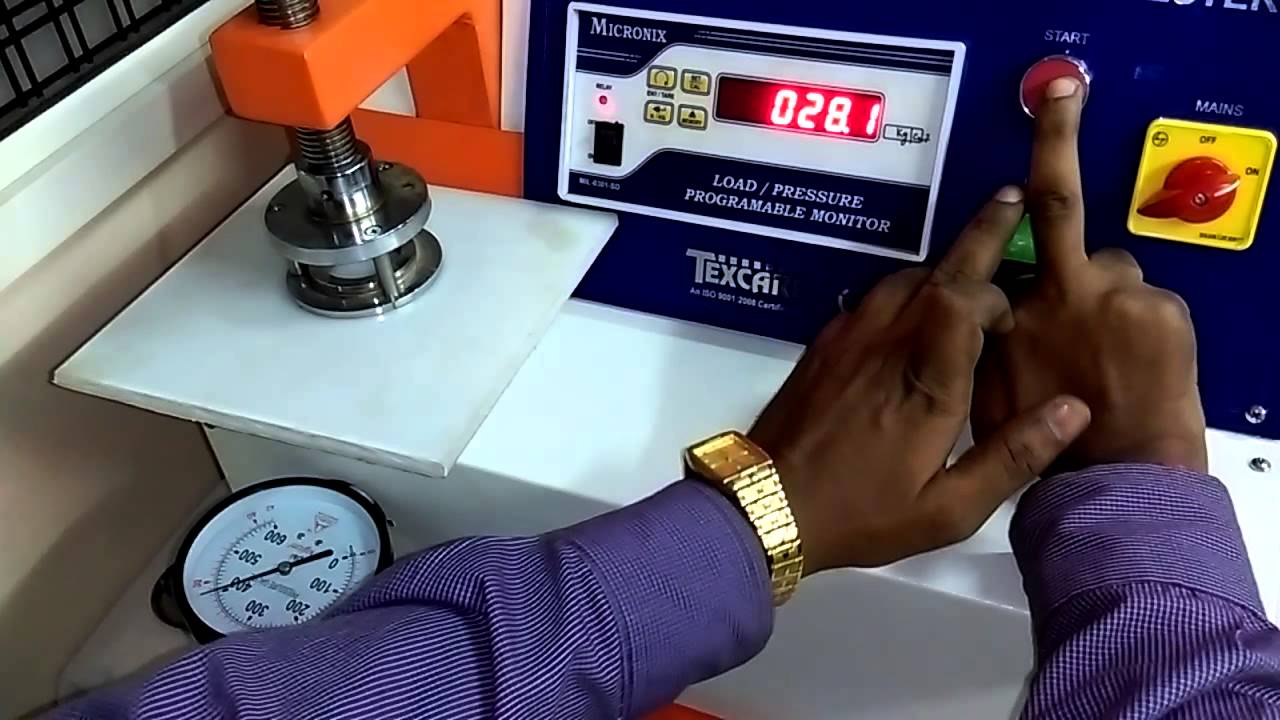 Calibration of Bursting Strength Tester - YouTube