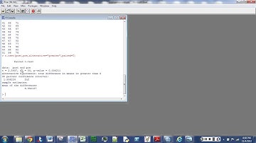 Paired t-test on R