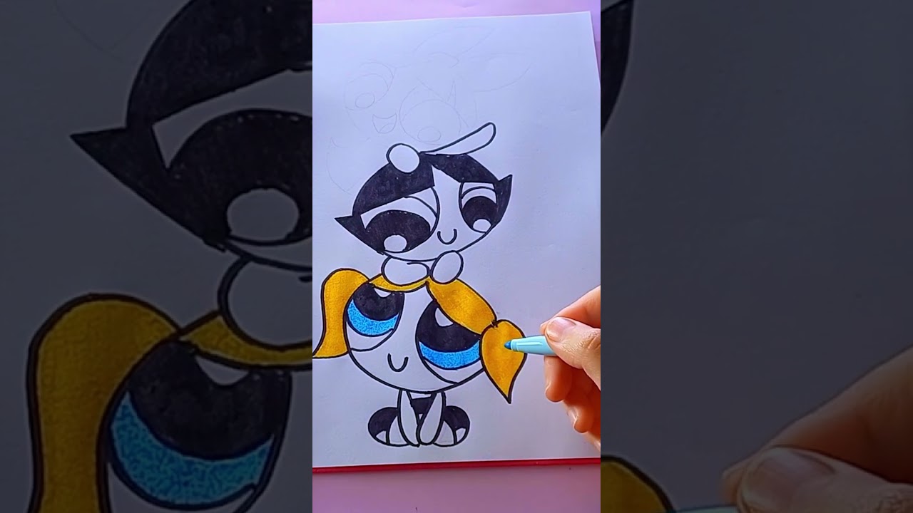 HOW TO DRAW🎨THE POWERPUFF GIRLS💖