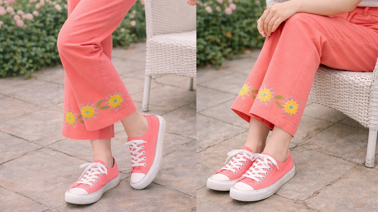 Most Elegant Hand Embroidered Border for Festive & Party Wear Dresses