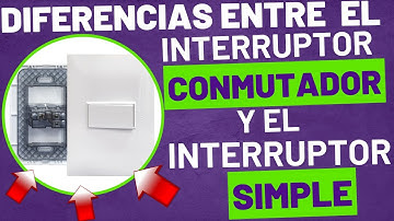 Como diferenciar entre un interruptor conmutador y un interruptor simple