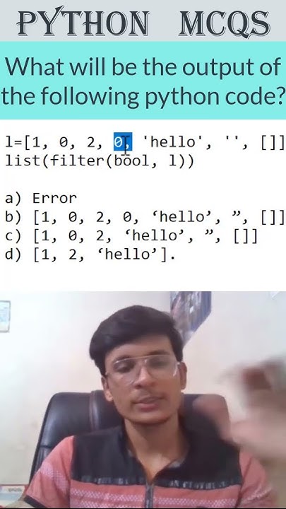 Python MCQ Solved Fast | Learn Python in 60 Seconds #infytqmcq #infytq ...
