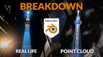 Real World to 3D Point Cloud: Tokyo Skytree in Blender