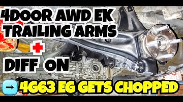 4G63 EG HATCH GETS CHOPPED⭐4DOOR AWD EK TRAILING ARMS+DIFF IS ON!🔥 BOOSTEDBOIJAY new white #FDRX7