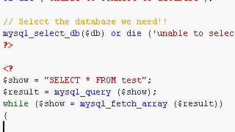 Display data using PHP from a database