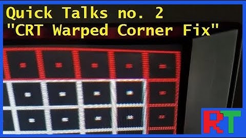 CRT Calibration Fixing Corner Convergence