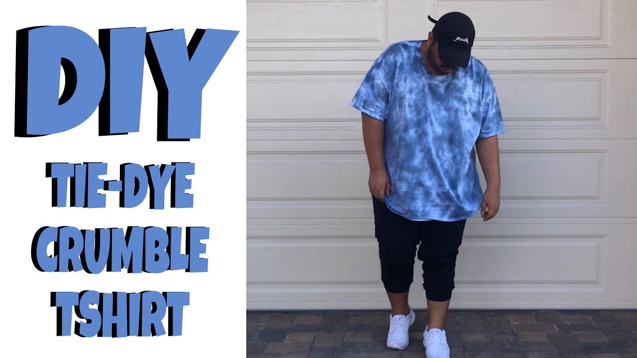 DIY TIE-DYE CRUMBLE TSHIRT - YouTube