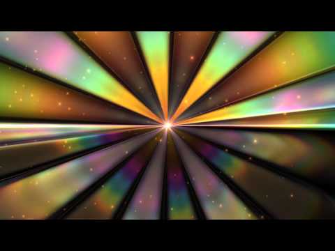 4K Rainbow Centered Rays Spread 2160p Motion Background