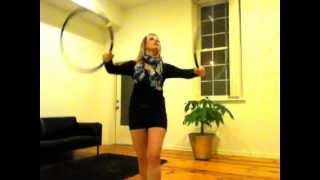 Hoop dancing: mini hoop flow practice