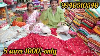 🌹shiffon🌹🌹Foil print 🌹🌹Joint sarees 🌹 Special offer 5 sarees 1000/- only🌹9940510540