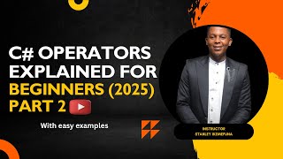 Operators in C# for Beginners Learn C# Step by Step PART2