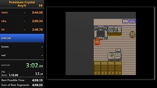 Pokémon Crystal any% speedrun in 5:04 (RTA)