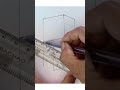 Illusion square bar drawing//#shorts//#sketch//