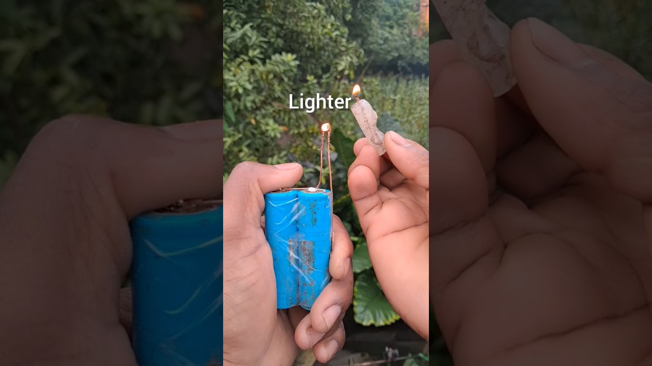 DIY Electric Lighter 🔥 | Made from Lithium-ion Battery & Steel Wire