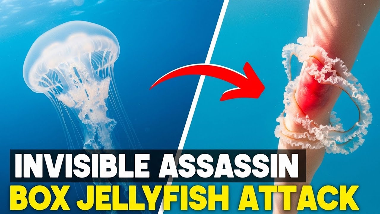 ⚠️ BREAKING: The Sea’s Invisible Assassin – Box Jellyfish Attacks on Australian Shores!