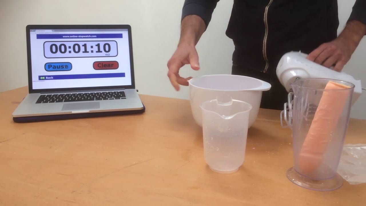 How to mix Cloneboy 3D Gel molding powder and 500 cc cold water with an electric mixer