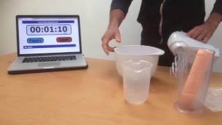 How to mix Cloneboy 3D Gel molding powder and 500 cc cold water with an electric mixer