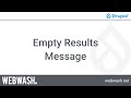 Getting Started with Views, 5.5 - Empty Results Message