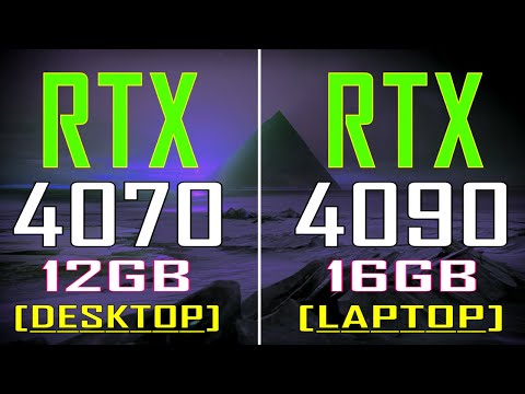 RTX 4070 @12GB (DESKTOP) vs RTX 4090 @16GB (LAPTOP) // PC GAMES BENCHMARK TEST ||