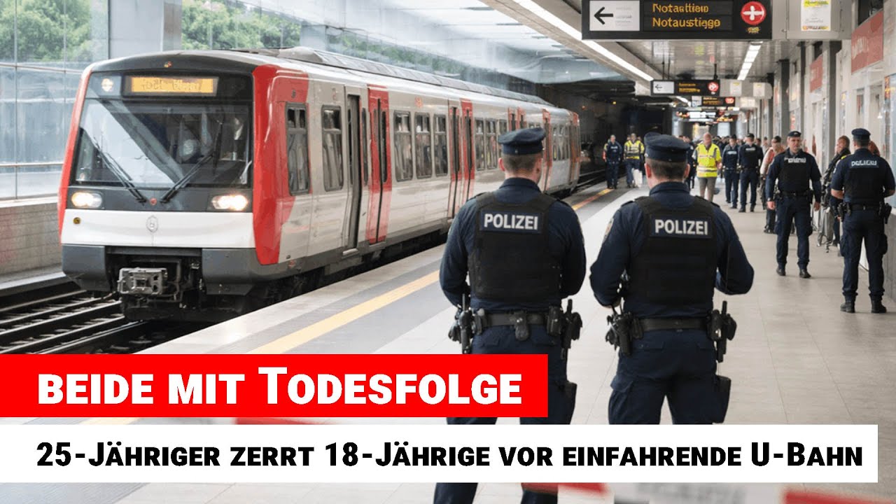 Hamburg: 25-Jähriger zerrt 18-Jährige vor einfahrende U-Bahn – beide mit Todesfolge