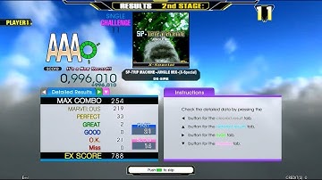 [SM5/DDR A] SP-TRIP MACHINE ~JUNGLE MIX~ (X-Special) Challenge Mode Great Full Combo AAA