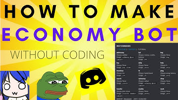 Economy Bot Like OwO And Dank Memer Without Coding